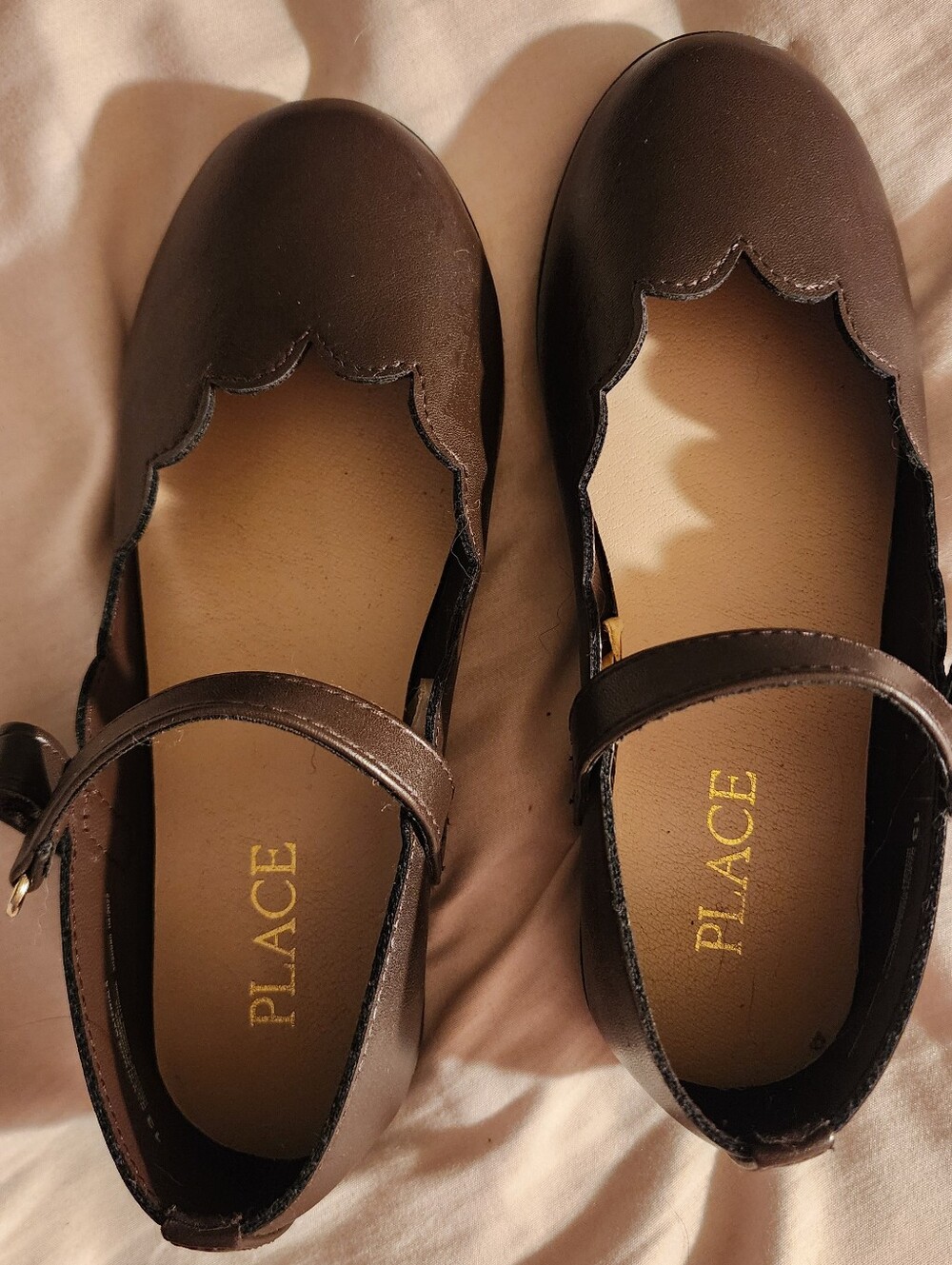The Children’s Place Girls Brown Mary Jane Flats Shoes Size 13
